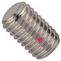 2-56 X 3/16 SOC FLT PT SS SET SCREW W/NYLON PELLET